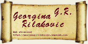 Georgina Rilaković vizit kartica